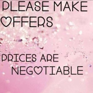All prices are negotiable!